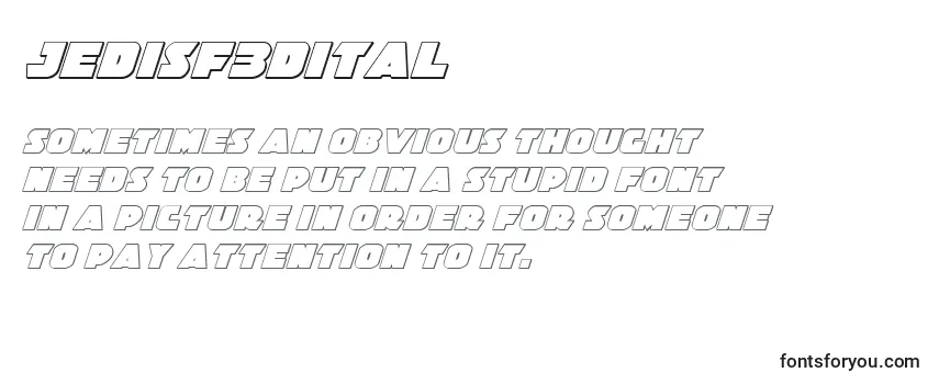 Review of the Jedisf3Dital Font