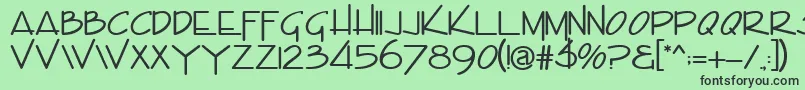 Police EnviroitcNormal – polices noires sur fond vert