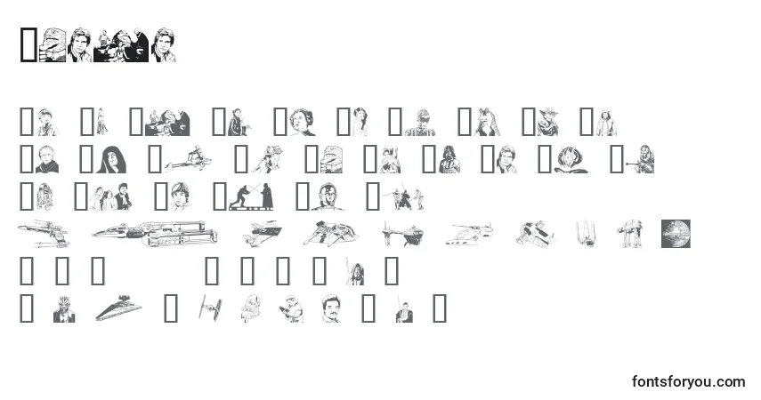 A fonte Forcr – alfabeto, números, caracteres especiais