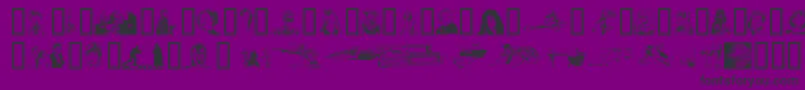 Forcr Font – Black Fonts on Purple Background