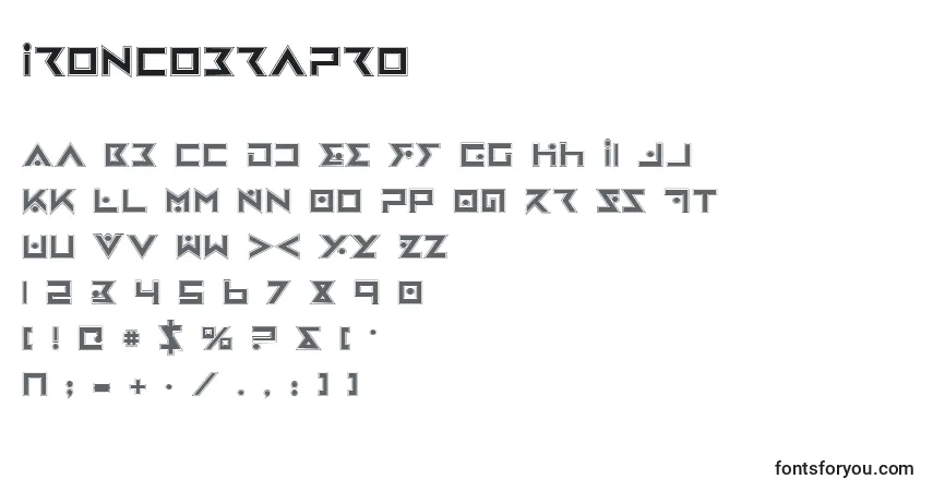 IronCobraPro-fontti – aakkoset, numerot, erikoismerkit