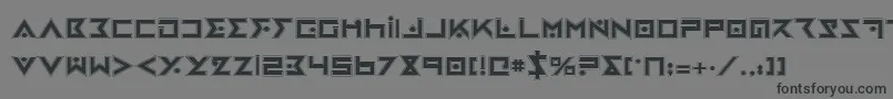 Шрифт IronCobraPro – чёрные шрифты на сером фоне
