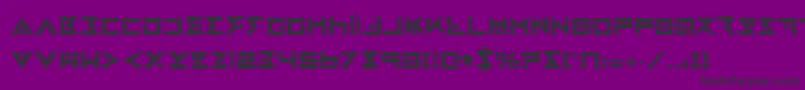 Шрифт IronCobraPro – чёрные шрифты на фиолетовом фоне