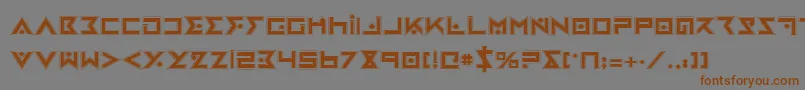 IronCobraPro Font – Brown Fonts on Gray Background