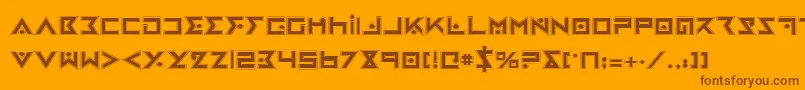 IronCobraPro Font – Brown Fonts on Orange Background