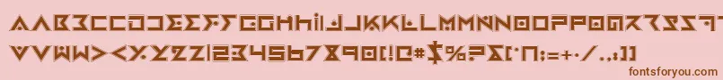 IronCobraPro Font – Brown Fonts on Pink Background