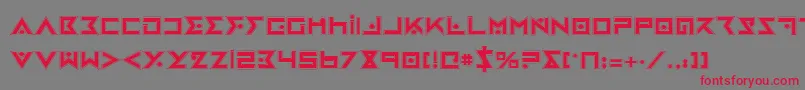 IronCobraPro Font – Red Fonts on Gray Background