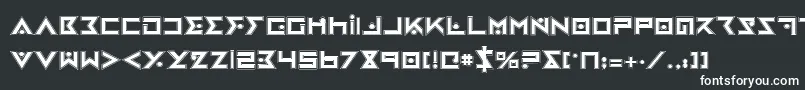 Шрифт IronCobraPro – белые шрифты на чёрном фоне