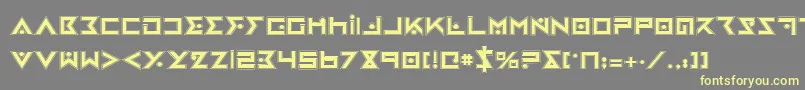 IronCobraPro Font – Yellow Fonts on Gray Background