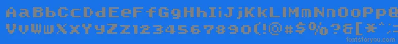 SmwText2Nc-Schriftart – Graue Schriften auf blauem Hintergrund