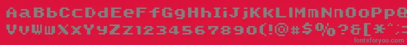 SmwText2Nc Font – Gray Fonts on Red Background