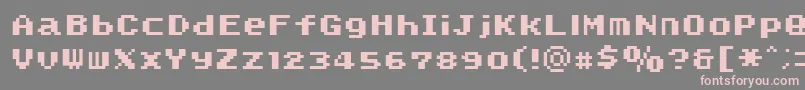 SmwText2Nc Font – Pink Fonts on Gray Background