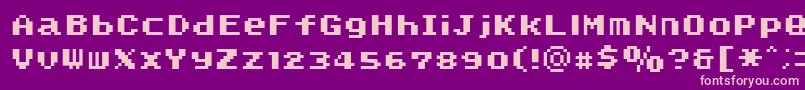 SmwText2Nc Font – Pink Fonts on Purple Background