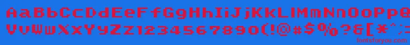 SmwText2Nc Font – Red Fonts on Blue Background