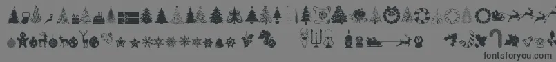 More about XmasTfbChristmas Font XmasTfbChristmas Font – Black Fonts on Gray Background