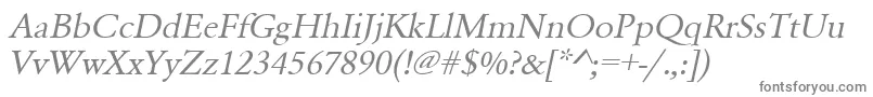 UrwgaramondtwidOblique Font – Gray Fonts