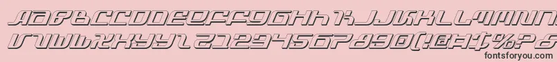 Infinitysi Font – Black Fonts on Pink Background