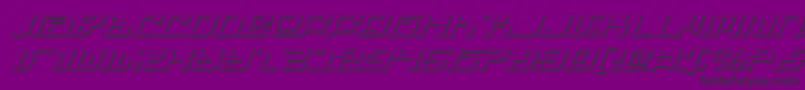Infinitysi-Schriftart – Schwarze Schriften auf violettem Hintergrund