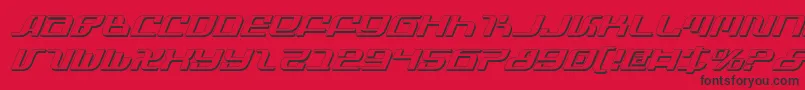 Infinitysi Font – Black Fonts on Red Background