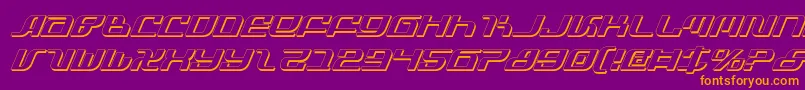 Infinitysi Font – Orange Fonts on Purple Background