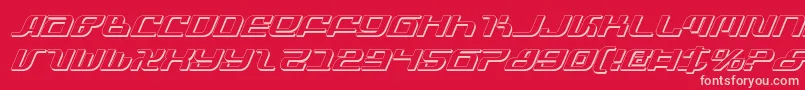 Шрифт Infinitysi – розовые шрифты на красном фоне