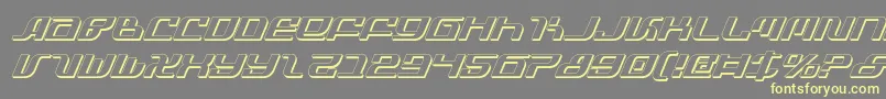 Infinitysi Font – Yellow Fonts on Gray Background