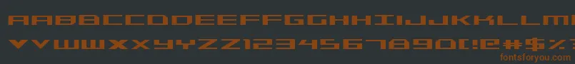 Triremecond Font – Brown Fonts on Black Background