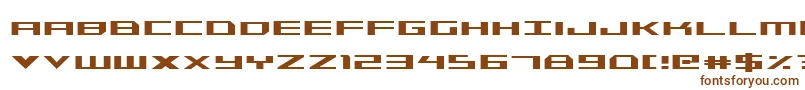 Triremecond-fontti – ruskeat fontit valkoisella taustalla