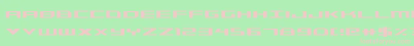 Triremecond Font – Pink Fonts on Green Background