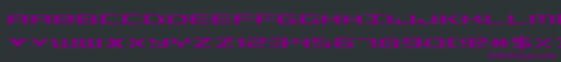 Triremecond Font – Purple Fonts on Black Background