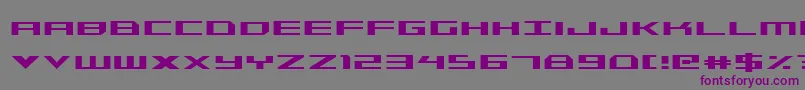 Triremecond-fontti – violetit fontit harmaalla taustalla