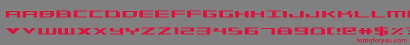 Triremecond Font – Red Fonts on Gray Background