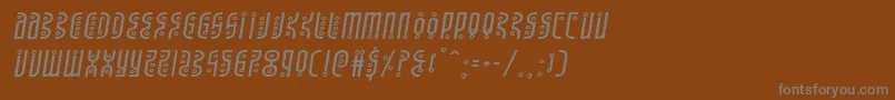 Шрифт Undergroundroseexpandital – серые шрифты на коричневом фоне