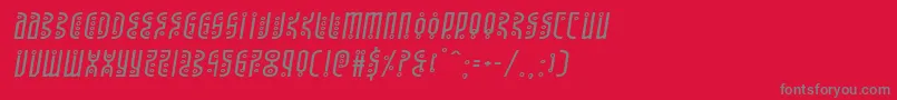 Undergroundroseexpandital Font – Gray Fonts on Red Background