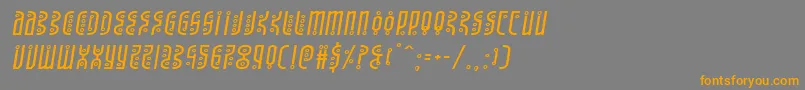 Undergroundroseexpandital Font – Orange Fonts on Gray Background