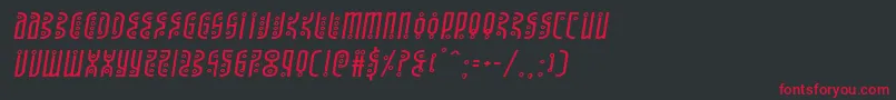 Undergroundroseexpandital Font – Red Fonts on Black Background