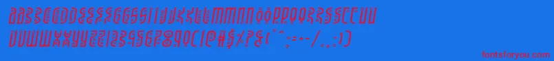 Undergroundroseexpandital Font – Red Fonts on Blue Background