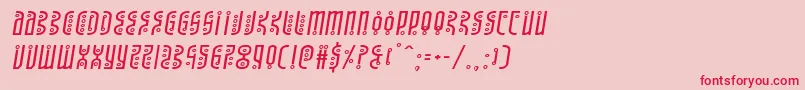 Undergroundroseexpandital Font – Red Fonts on Pink Background