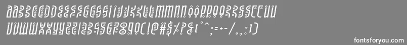 Undergroundroseexpandital Font – White Fonts on Gray Background
