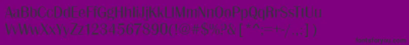 BristolLightRegular Font – Black Fonts on Purple Background