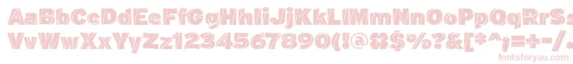 J.M Font – Pink Fonts on White Background