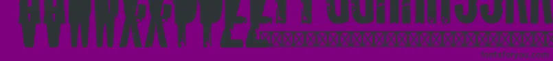 McdonaldsRegular-Schriftart – Schwarze Schriften auf violettem Hintergrund