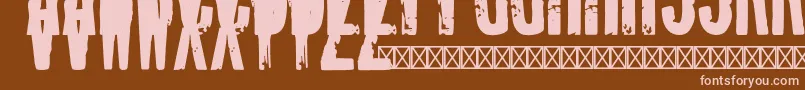 McdonaldsRegular Font – Pink Fonts on Brown Background