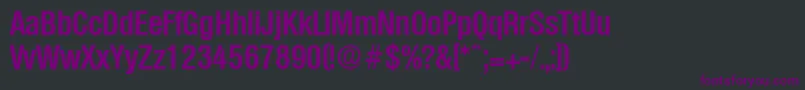 OlympiaDemiboldcond Font – Purple Fonts on Black Background