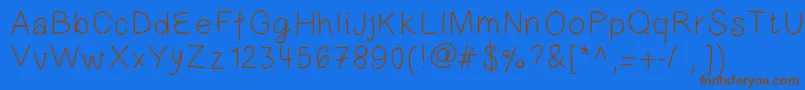 Подробнее о шрифте Lionelofparis Шрифт Lionelofparis – коричневые шрифты на синем фоне