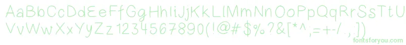 Lionelofparis Font – Green Fonts on White Background