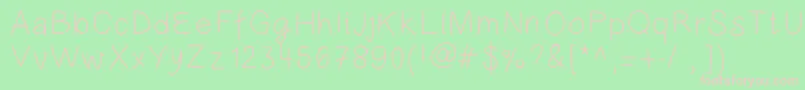 Lionelofparis Font – Pink Fonts on Green Background