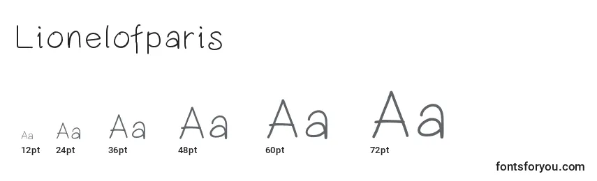 Lionelofparis Font Sizes