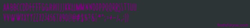 RushMinute Font – Purple Fonts on Black Background