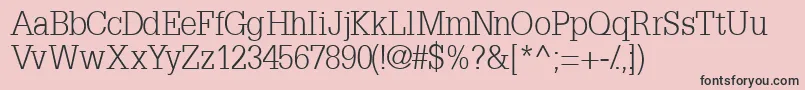 InstallationlightsskBold Font – Black Fonts on Pink Background